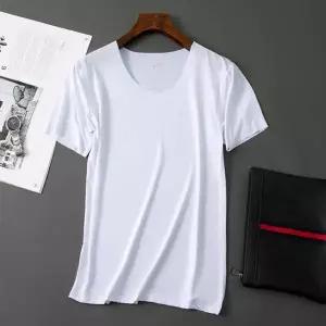 쿨티 남성 V넥 여름 무지 아이스 반팔 티셔츠