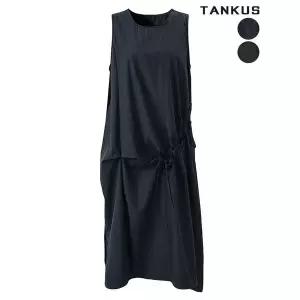 [하프클럽/]여성 바스락 사이드 셔링 나시 원피스