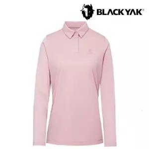 [롯데백화점]블랙야크 여성 기능성 자카드소재 긴팔카라티 베이스 카라 긴팔티 1BYKTFU501 NW