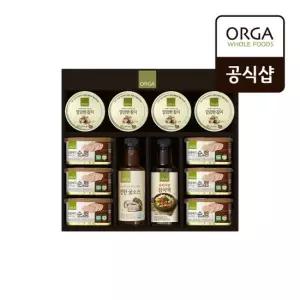 [올가] ORGA 동물복지 순햄 참치캔 조미료 혼합 선물세트