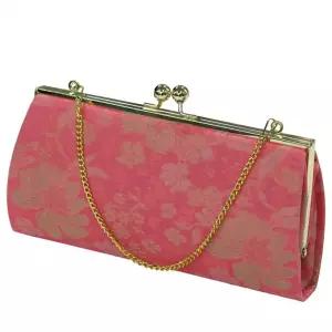 [보리보리/예가한복]성인 한복 실크 손가방 금사단 산홍