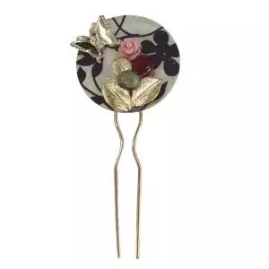 [보리보리/예가한복]예가한복 성인 뒤꽂이 은판원형 아이보리