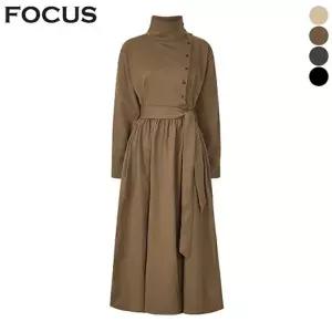 [포커스] 투웨이 넥 언발 버튼 원피스_VF5F1OP3071