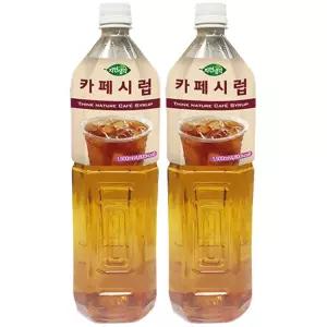 희창 카페시럽 1.5L x 2개/커피시럽/시럽/홈카페/흑당/카페/슈가/설탕/커피/제로/까페/저칼로리/헤이즐넛