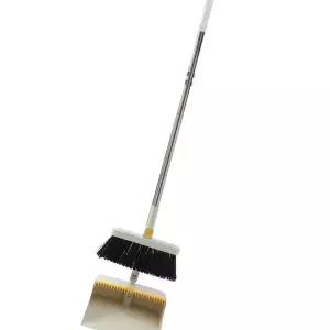 hge 실내 미용실 사무실 스탠드 빗자루 세트 그레이 긴 빗자루 쓰레받기 가구 틈새 비자루 쓰레받이 롱비