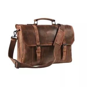 [매버릭 레더]매버릭 디 오리지널 스트랩 브리프 케이스 15.6인치 소가죽 서류가방 비즈니스 정장용 백