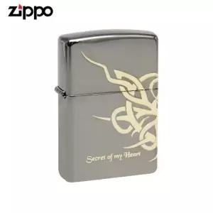 ZIPPO 라이터 프린팅 SECRET OF MY HEART 2 GOLD 오일+심지+부싯돌 3종세트 포함