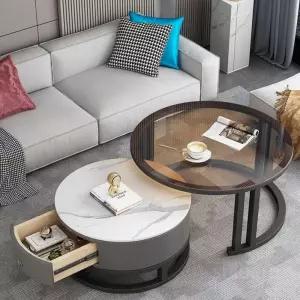 거실 원형 테이블 인테리어 디자인테이블 높은소파테이블