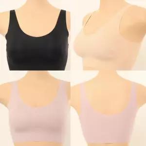 솔브 무봉제 프리컷팅 심리스 브라탑 노와이어 무봉제브라_VBRS906TSG