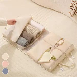 여성 여행보조 접이식 수납 칸막이 수납형 파우치