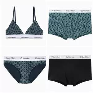 [롯데백화점]캘빈클라인 아이콘 코튼 트라이앵글 커플세트 QF8498AD-2QD2XM