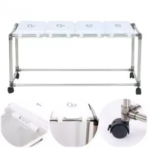 4구 분리수거 스티커 포함 미니 휴지통 (WFJYBS9)