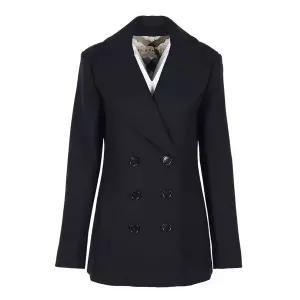 [버버리] 텀블브릿지 울 캐시미어 하프코트 블랙 80364021