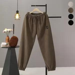 [모노시크] 데이르 코듀로이 C자수 조거 밴딩 팬츠_MNPS984