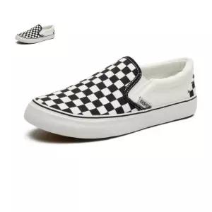 (제스트)체크 남여공용 끈없는 슬립온 웨이트용 실내화 운동화