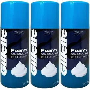 질레트 포오미 센시티브 스킨 쉐이빙 폼 175ml 3개