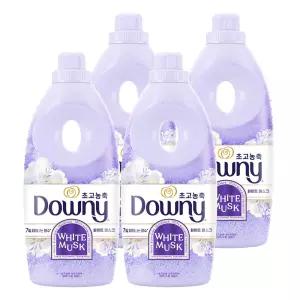 다우니 초고농축 퍼퓸 섬유유연제 1L 화이트머스크 x 4개