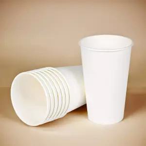 16온스 흰색 무지 커피컵 종이컵(480ml) 500개