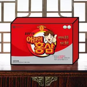 [유로메디] 종근당건강 어린이홍삼 20ml x 30포 6년근 키즈홍삼 1개월분