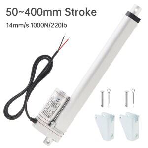 1000N 선형 모션 DC12V 300mm 50mm 드라이브 100mm 350mm 14mm/s 400mm 모터 150mm 액추에이터 200mm 250mm 전기 스트로크