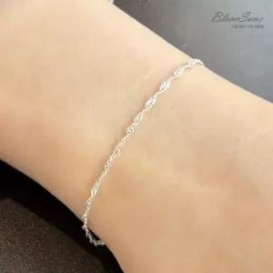 925실버 트윌리 은팔찌 순은 꼬임 레이어드팔찌 실팔찌 오링