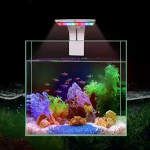 수초 조명 어항 조명등 짚항등 어항등 led 등 수족관 미니 화이트 걸이식