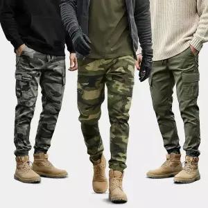 현앤미 밀리터리 기모 카고바지 겨울 방한 전술바지 조거 작업복 등산 캠핑 