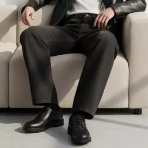 [에피소드블랑] 남성 와이드블랙진 기모블랙진 s-2xl