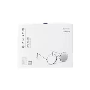 자우버 김서림방지 렌즈클리너 안경닦이 안티포그 티슈 120매입