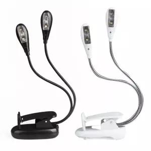 투헤드 8LED 4LED 북라이트 악보 램프 캠핑등 보면대 북라이트 악보조명 led 침실스탠드 독서등