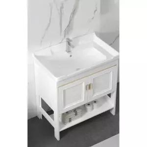 욕실 소형 세면대 이동식 간이 세면기 개수대 하부장