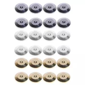 스피커방진패드 받침대 거치대 8개 25x5mm 알루미늄 합금 오디오 앰프 스피커 피트 스파이크 블랙 링 기계