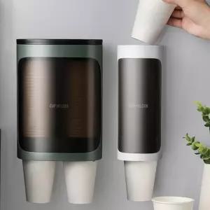 (WHITE) 종이컵 디스펜서 싱글홀더/벽걸이식/컵꽂이/큰종이컵/큰컵/관공서/공공장소/휴게실/탕비실/수영장