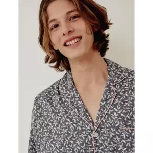 LUNALUZ STUDIO 남성 보타니 모달코튼 긴소매 카라 투피스 잠옷 339878