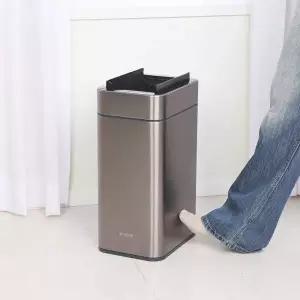 키친아트 20L 자동쓰레기통 충격센서 스마트 센서 LED 휴지통 스텐 종량제호환 KB-2025