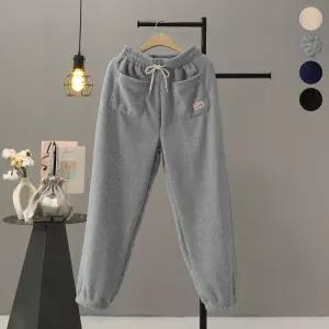 [모노시크] 에이블 후리스 라벨 포켓 밴딩 조거 팬츠_MNPS999