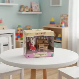 실바니안 패밀리 초콜릿 토끼 소녀 책상 피규어 동물 인형 가구 미니어처 꾸미기 소꿉놀이