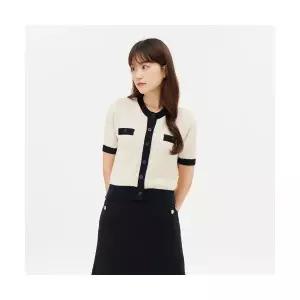 매장정품 탑텐 TOPTEN 여성) 소프트 부클 반팔 가디건_MSE3EC2931 MSE3EC2931 515986