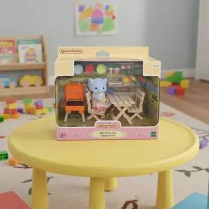 실바니안 패밀리 코끼리 BBQ 캠핑놀이 세트 동물 인형 피규어 장난감 미니어처 사회성발달