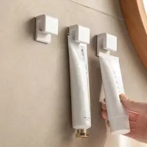 무타공 치약걸이 거치대 꽃모양 5개 욕실 폼클렌징 홀더 꽂이 공중부양 치약 거치대