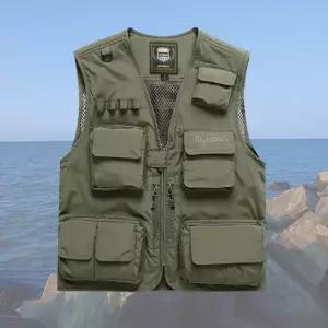 등산 조끼 레저용 등산용 다용도 남성 아웃도어 조끼 망사 여름 작업복 캐주얼 작업용 남성용 기자 카고