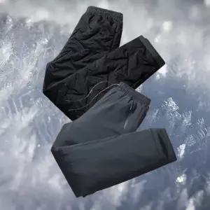 남성 겨울 바지 밴딩 기모 캐주얼 남성 방한 바지 패딩 팬츠 트레이닝 등산 낚시용 솜바지 겨울 작업복 바