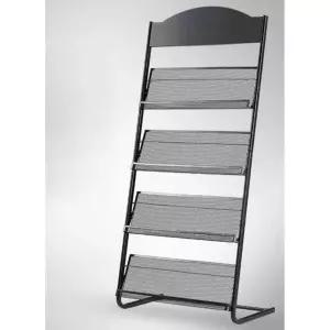 철재 잡지 진열대 전단 4단 홍보물 거치대 리플렛