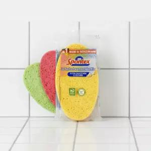 스폰텍스 셀룰로오스 프랑스 원형 수세미 주방 스펀지 컬러믹스 9개입