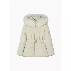 매장정품 SHESMISS 쉬즈미스 폭스퍼 벨티드 덕다운 점퍼 (SSDJPP42090) 856712