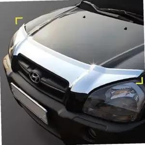 투싼 본넷 가드 버그 크롬 후드 보호 몰딩