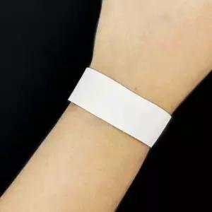 흰색 컬러 일상생활방수 종이팔찌 입장권티켓 밴드
