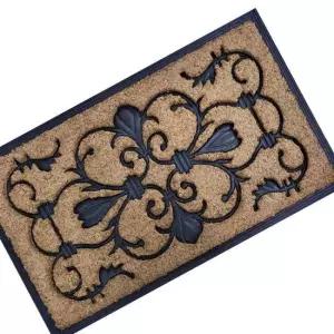수공예 코코넛 야자섬유 클래식 무늬 현관매트 발매트 야자매트 코코넛매트 현관매트 발매트 도어매트