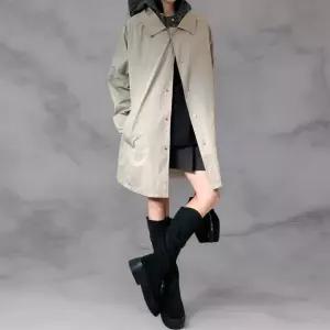 여성 양면 후드 야상 점퍼 나일론 코튼 바람막이