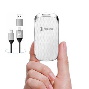 [미국배송] PHIXERO P20 외장 휴대용 SSD 1TB 최대 2050MB/S LED 표시기가 있는 2인치 USB C 케이블이 솔리드 스테이트 드라이브 아이폰호환 15/16 PRO MAC PC 및 노트북용 3.2 GEN 2 하드 드라이브